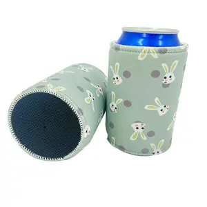 Sublimation Can Cooler 12 Oz Neoprene Foam Cooler Beer Bulk Sublimation Blank Neoprene Can Coolers With Nonslip Bottom