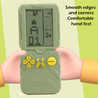 Console de jeu portable rétro nostalgique, mini-puzzle électronique, jouet souvenir mignon avec jeux d'animaux virtuels