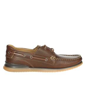 Chaussures bateau pour homme Baerchi en cuir marron à lacets 3150, pour un usage décontracté - Product Image 3