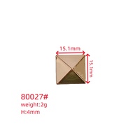 Boutons pression élégants et écologiques en métal de qualité supérieure personnalisables en alliage de zinc de haute qualité Boutons jeans carrés laser durables