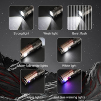 Lampes de poche tactiques LED rechargeables par USB pour l'extérieur, haute luminosité, 60W, puissantes, super lumineuses, lampes de poche LED puissantes