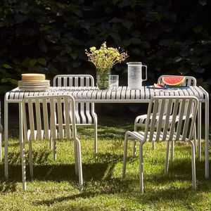 Mobilier d'extérieur en alliage d'aluminium combinaison hôtel villas <span class=keywords><strong>terrasse</strong></span> salle à manger ensemble table et chaises en métal - Product Image 4