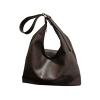 Sac fourre-tout texturé en PU avec fermeture éclair, modèle 26, nouveau style vintage, sac à bandoulière pour femme, couleur unie, effet litchi, collection Printemps