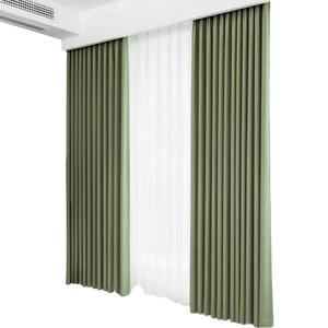 Tè al latte addensato ad alta ombreggiatura ciniglia a spina di pesce mantovane eleganti <span class=keywords><strong>tende</strong></span> in tessuto sano per soggiorno - Product Image 5