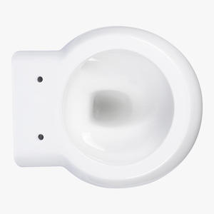 Vente en gros d'articles sanitaires forme d'oeuf rond P-trap Washdown flottant en céramique <span class=keywords><strong>Wc</strong></span> salle de bain toilette mural suspendu ensemble de toilette - Product Image 4