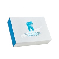 Conception personnalisée de produits dentaires kits d'impression invisible boîte d'emballage d'alignement des dents à rabat magnétique en papier carton
