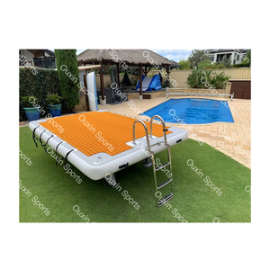 20 см толщина плавучий док воды надувная платформа с жесткой лестницей плавание рыбалка Остров отдыха - Product Image 3