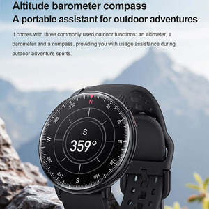 Montre connectée GPS HD21, ultra-légère (27g), écran AMOLED 1,43 pouces, boussole, surveillance de la pression atmosphérique et de l'altitude, montre intelligente pour femmes - Product Image 5