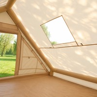 Carpa de Camping Inflable Ligera de 6.3 m², Tela Oxford 210D, Impermeable, Refugio Portátil, Fácil de Instalar, Puerta Única, 3x2.1x2 m