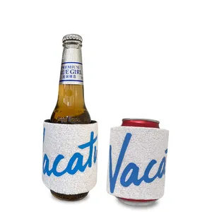 Sublimación Impresión personalizada Neopreno 12 oz Can Cooler Slap Wrap Beer Holder Spring