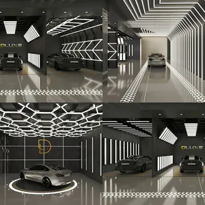 Hoge Kwaliteit Indoor Opknoping Gemonteerde 4S Auto Winkel Winkelcentrum Kantoor 4ft 30W 40W Led Lineaire Lat Buis Licht