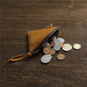 Boshiho Vintage Vegetable-Tanned Top-Grain Leather <b>Mini</b> Zippered Coin Purse Wallet Unisex Casual Use Daily Matching Super - Product Image 4