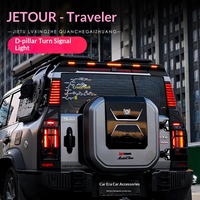 Accessoires OLIVER pour Jetour Traveler Shanhai T2 : Feux de signalisation arrière à LED modifiés pour montants D à trois rangées, feux latéraux de panneau.