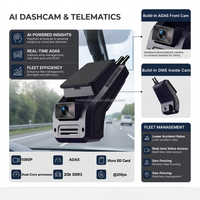 Caméra embarquée 4G LTE AI OEM avec double ADAS et DMS, système de surveillance du conducteur 4 canaux pour la gestion de flotte, suivi GPS pour camions et bus