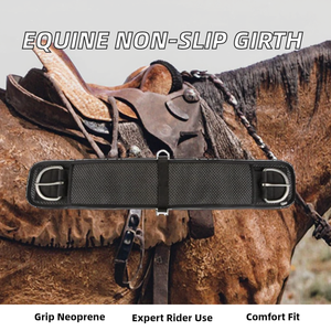 Euro Cavall - Cincha Profesional para Montar a Caballo, Estilo Western, de Neopreno Antideslizante, Modelo ECI-HG26-07230, Tamaño 50x50x40cm - Product Image 2