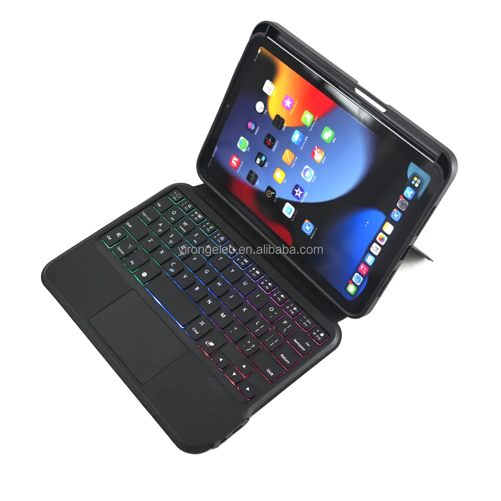 China Manufacture Auto Wake Soft Silicone TPU Adjustable Keyboard Case For Ipad Pro 10.5 Mini 6 4 5 12.9 Inch 9.7Inch Gen 8