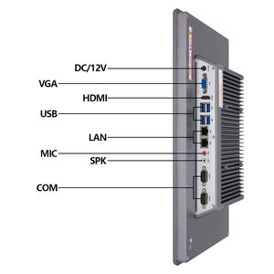 I5 I3อุตสาหกรรมขนาด10.4ถึง32นิ้ว I7โปรเซสเซอร์ส่วนกลางแบบสัมผัสคอมพิวเตอร์ออลอินวันแผงด้านหน้า IP65กันน้ำ - Product Image 2