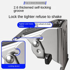 Самозакрывающаяся гидравлическая петля с углом открывания 90 градусов, стальная, для мебели, диаметр 35 мм, настенное крепление, для современной гостиной - Product Image 6