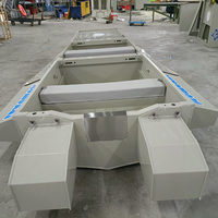 Bateau Pliable en Plastique Portable 2,5m 3m 4m 5,5m Léger pour la Pêche en Camping Lac Rivière