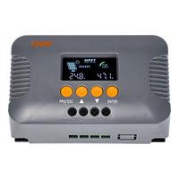 Contrôleur de charge solaire PowMr 24/36/48/60/72V Auto Boost 10A MPPT Haute efficacité Convertisseur de charge solaire