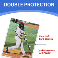 Porte-cartes rigide en PVC 35PT durable avec design anti-rayures pour la protection des cartes de sport, des cartes de jeu et des cartes de collection