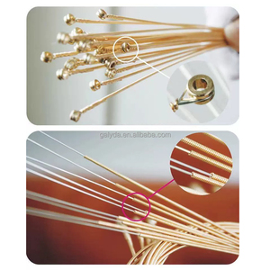 Cordes de guitare métallisées polies - Ensembles de 6 cordes pour guitares électriques et acoustiques - Emballage modèle DP/DN - Vente en gros - Product Image 6