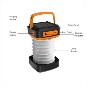 <span class=keywords><strong>Linterna</strong></span> <span class=keywords><strong>solar</strong></span> recargable para acampar, lámpara telescópica de mano, <span class=keywords><strong>linterna</strong></span> portátil plegable para acampar al aire libre - Product Image 4