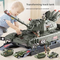Sınır Ötesi Yeni Depolama Askeri Tank Modeli 1:5 Ölçekli Plastik Çocuklar İçin Sesli Işıklı Hikayeli Çok Fonksiyonlu Oyuncak Araba Çok Satan