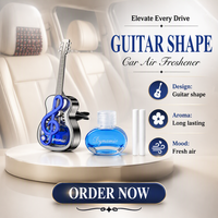 Clip diffuseur de voiture en forme de guitare, support de parfum en zinc, parfum longue durée pour intérieur