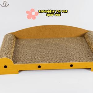 Casa para Gatos <span class=keywords><strong>de</strong></span> Doble Capa para Todas las Estaciones, Diseño Vertical Integrado con Patas <span class=keywords><strong>de</strong></span> Gato, Resistente al Desgaste y Antideslizante, Sofá <span class=keywords><strong>de</strong></span> Juguete para Gatos Tipo Villa - Product Image 6