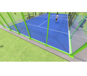 Pista de Pádel con Pilar de Cristal para la Mejor Vista del Espectador, Phuoc Thinh Panoramic, Instalación Premium de Pádel, Venta al por Mayor B2B - Product Image 1