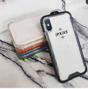 Ốp điện thoại lai <span class=keywords><strong>TPU</strong></span> <span class=keywords><strong>PC</strong></span> chống sốc, viền màu trơn, phụ kiện điện thoại nhiều màu sắc dành cho <span class=keywords><strong>Iphone</strong></span> X Xs Xs Max Xr - Product Image 2