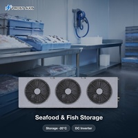 Unité de réfrigération à courant continu (DC Inverter) avec dégivrage à gaz chaud pour chambre froide, idéale pour le stockage de fruits de mer et de poissons surgelés à -20°C ° C 380V 220V Faible bruit