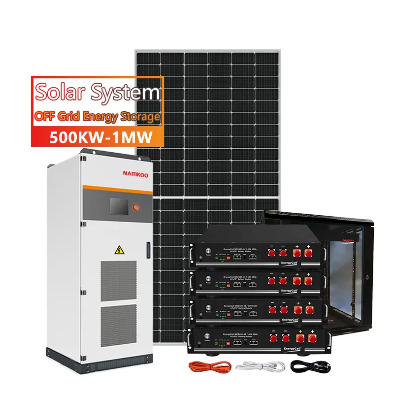 Systèmes d'énergie solaire domestique 100kw système d'énergie solaire hors réseau 50 kw
