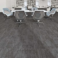 Dalles de moquette patchwork design autocollantes résistantes à l'eau pour salle de conférence, haute qualité, 50x50, 600x600