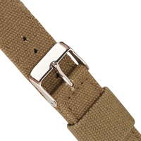 Bracelet de montre personnalisé en toile noire, boucle de haute qualité de 18mm pour bracelet de montre à Sublimation, vente en gros