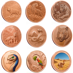 Medalla <span class=keywords><strong>de</strong></span> <span class=keywords><strong>Cobre</strong></span> Redonda <span class=keywords><strong>de</strong></span> <span class=keywords><strong>Un</strong></span> Kilogramo (1 kg) con Diseño Recién Lanzado, Relieve Alto 3D, Mujer Rica, Bajo MOQ, Impresión UV, Colorida, Venta al Por Mayor - Product Image 6