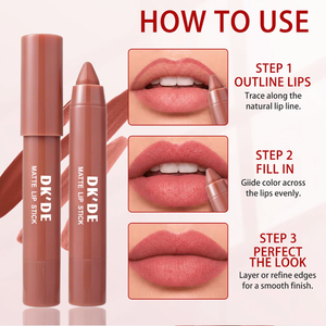 Set de Labiales Mate, Lápiz Labial Impermeable Antiadherente, Tinte Labial Suave de Alta Pigmentación para Maquillaje de Belleza Femenino - Product Image 6