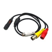 Caméra de sécurité analogique CCTV 1080P 2MP Mini Endoscope IR Vision Nocturne 4-en-1 Micro AHD 1080P 0.01Lux StarLight Faible Luminosité Audio