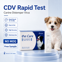 Test rapide vétérinaire en cassette pour la détection de l'antigène Cryptosporidium pour le dépistage de la santé canine
