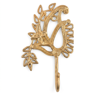Luxury Gold Antique Design Wall <b>Hooks</b> Durable Metal <b>With</b> Elegant Finished Perfect For Towels And Door Hanging Display - Product Image 1