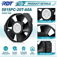 Ventilateur de refroidissement AC pour armoire industrielle 172x150x38mm à roulement à billes 5915PC-20T-A0A pour dissipation thermique de machines, pièce de rechange industrielle