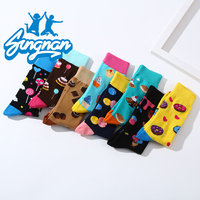 Chaussettes Jacquard à Motifs Fruités et Alimentaires pour Hommes, Personnalisées en Usine, Nouveauté, Vente en Gros, Chaussettes Drôles et Fantaisie