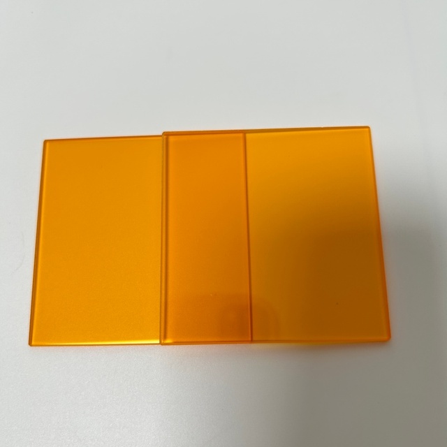 High Transmit GG550 Orange Optical Cut Filter Glass for Camera