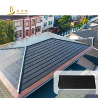 Tuiles solaires BIPV en verre trempé bifacial en silicium monocristallin de 95 W, marchables, pour système solaire domestique, efficacité de 20 %