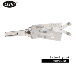 Outil de serrurier Lishi 2-en-1 pour le crochetage et le décodage de serrures, en acier inoxydable, professionnel, non destructif, pour les serrures de portes de <span class=keywords><strong>voiture</strong></span>, gaucher/droitier - Product Image 1