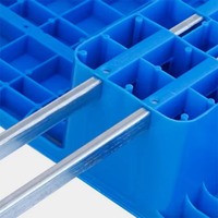 1100*1100*165mm Euro Palettes en plastique durables pour la palette de stockage peu encombrante d'entrepôt