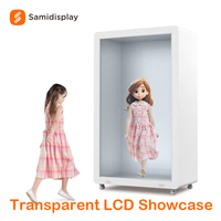 Mejor Pantalla Publicitaria Transparente con Pantalla Táctil LCD Holográfica 3D 4K de 75/86/98 Pulgadas