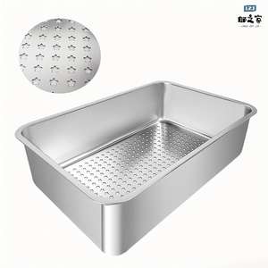 Großhandel Katzen toilette aus Edelstahl mit großer Kapazität und leicht zu reinigender Anti-Rutsch-Matte Katzen toilette - Product Image 5