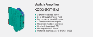 MT-+ KCD2-SOT-Ex2 Barrera de Seguridad Aislada de 2 Canales SIL2 ATEX NAMUR Amplificador de Interruptor para Áreas Peligrosas En Stock - Product Image 2
